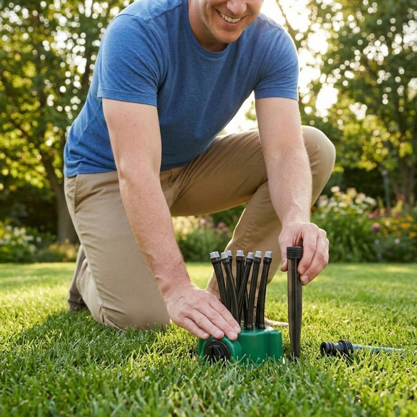 Gardening Yard Tools - رشاش دوار 360 درجة برذاذ لطيف