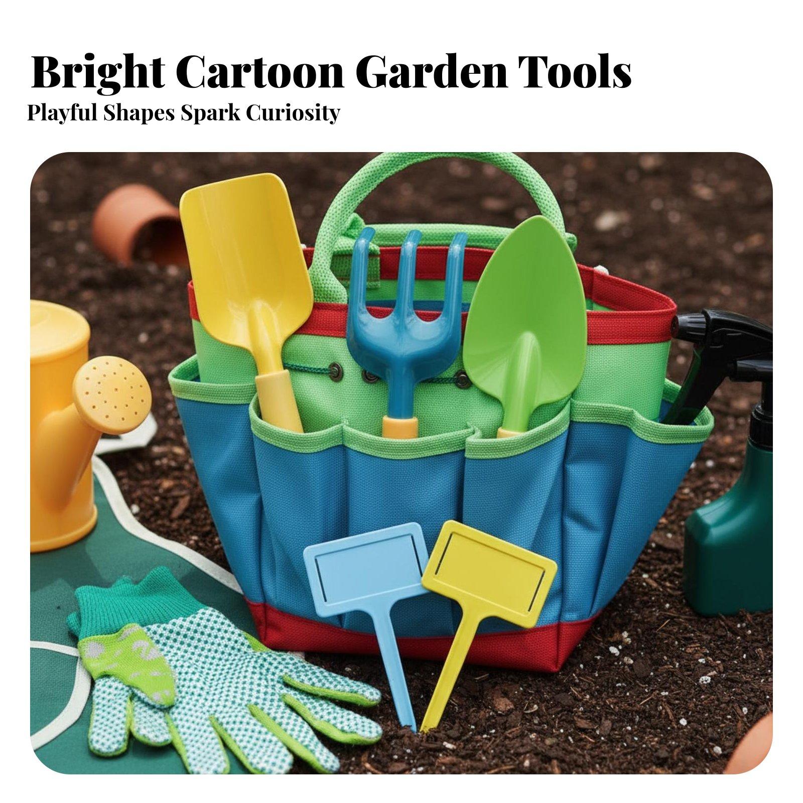 Gardening Tools For Young Children - مجموعة أدوات حدائق للأطفال مكونة من