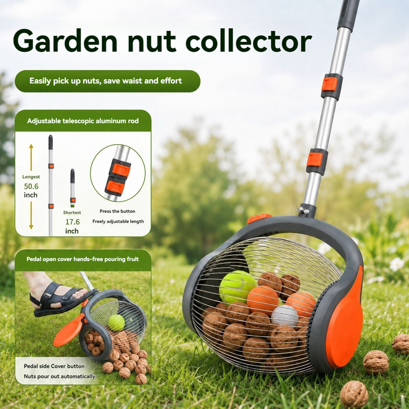 Gardening Hand Tools Yard - أداة يدوية خفيفة الوزن لجمع المكسرات