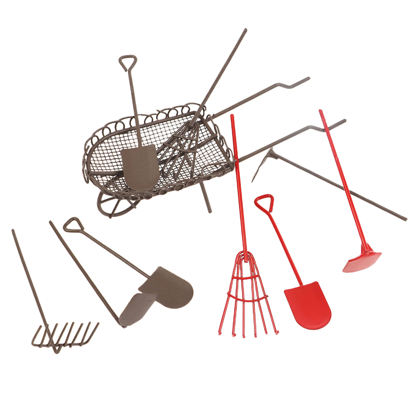 Gardening Tools Bundle - 1/12 دمية محاكاة طقم أدوات الحدائق
