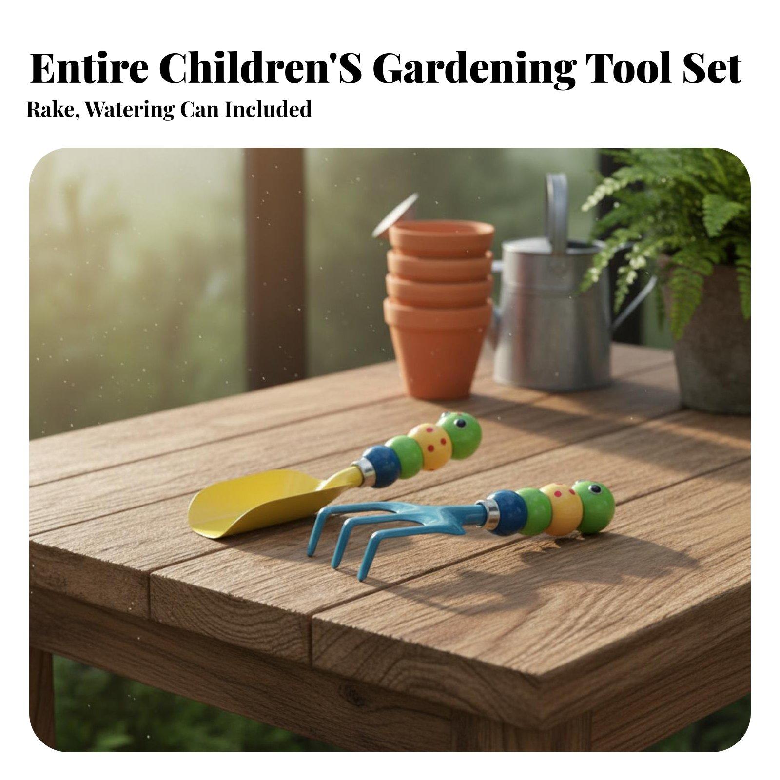 Gardening Tools For Young Children - مجموعة أدوات حدائق للأطفال مكونة من