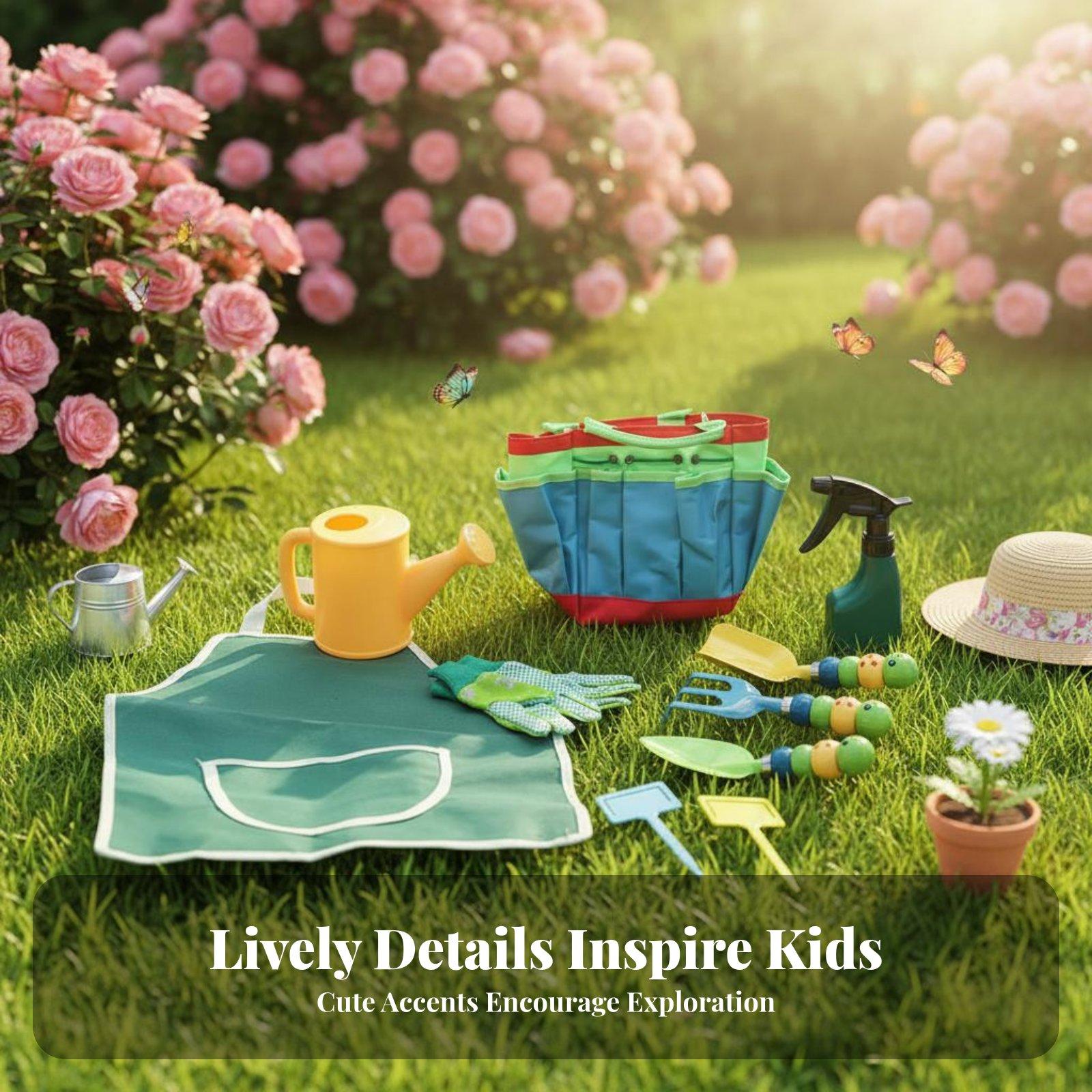 Gardening Tools For Young Children - مجموعة أدوات حدائق للأطفال مكونة من