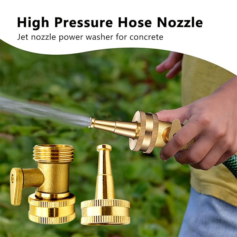 قطعتان/مجموعة فوهات نحاسية لخر - مراجعة Garden Hose Nozzle وسعره