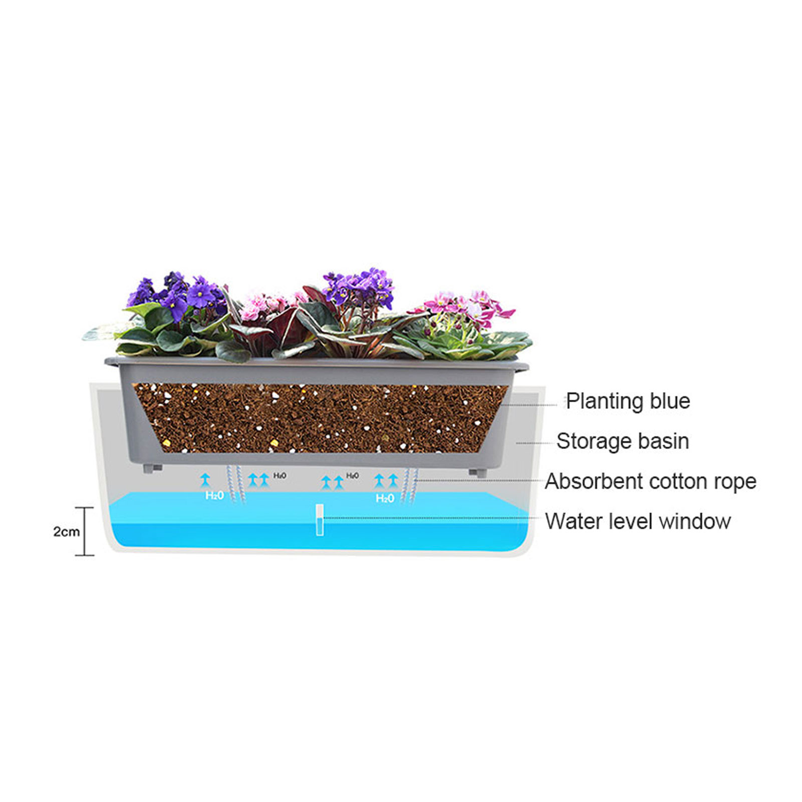 أوعية زراعة ذاتية السقي مع مؤش - مراجعة Vertical Wall Planter وسعره
