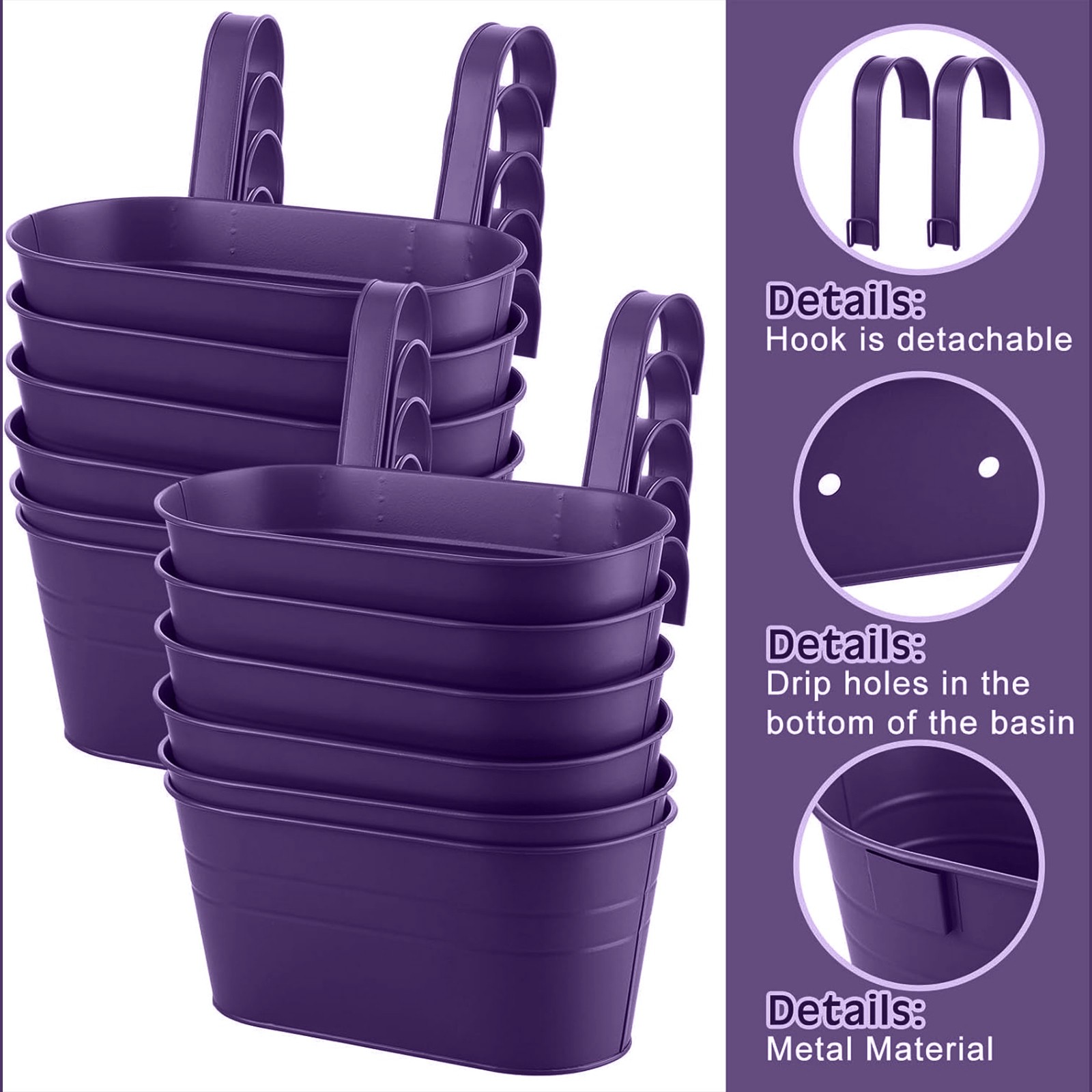 أواني زهور معلقة من الحديد الم - مراجعة Vertical Wall Planter وسعره