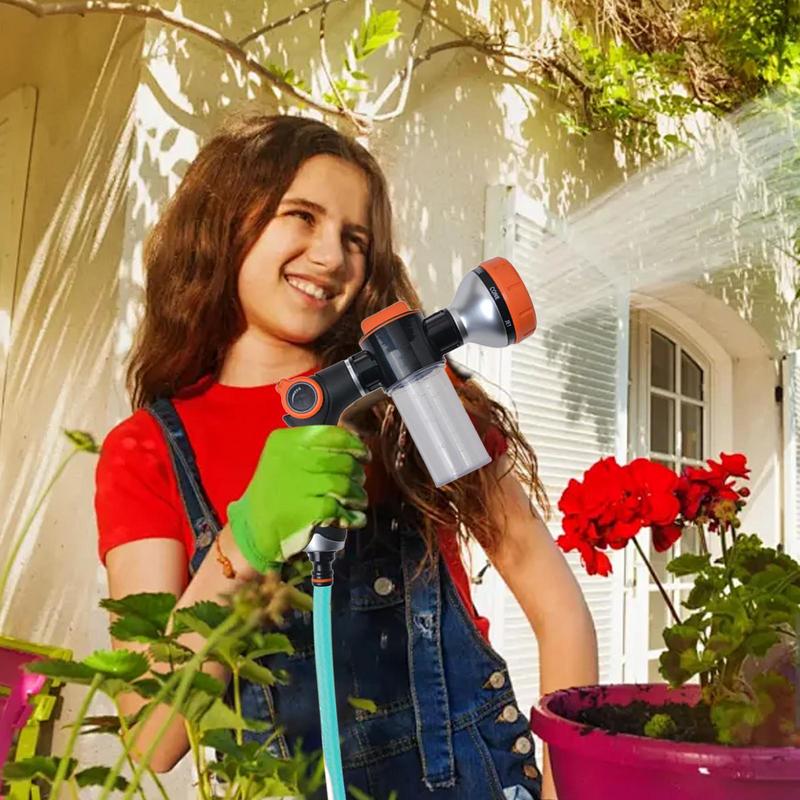 خرطوم حديقة رذاذ فوهة 8 أنماط  - مراجعة Garden Hose Nozzle وسعره