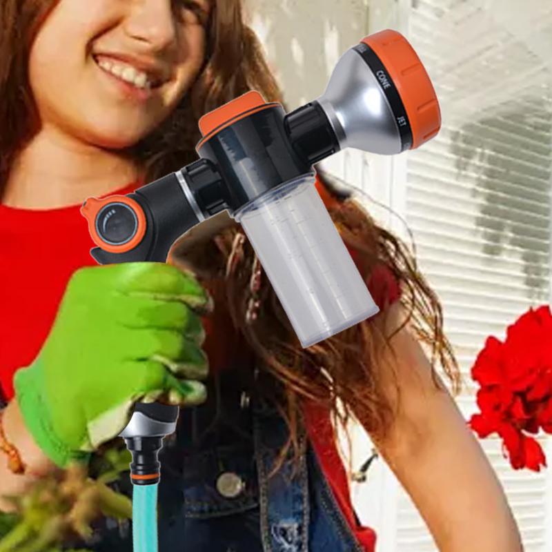 خرطوم حديقة رذاذ فوهة 8 أنماط  - مراجعة Garden Hose Nozzle وسعره