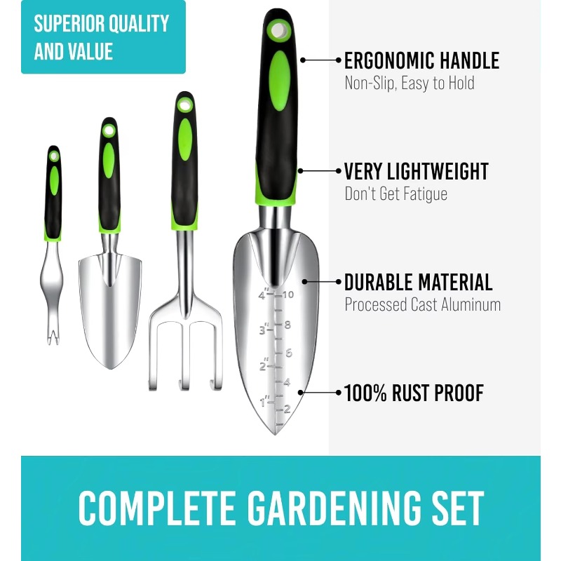 طقم أدوات حدائق مريح مكون من 9 - مراجعة Gardening Hand Tools Yard وسعره