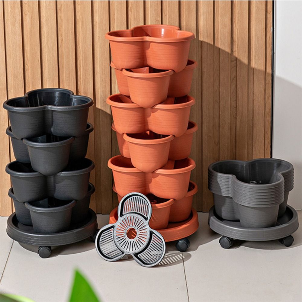 أصيص زهور بلاستيكي قابل للتكدي - مراجعة Vertical Wall Planter وسعره