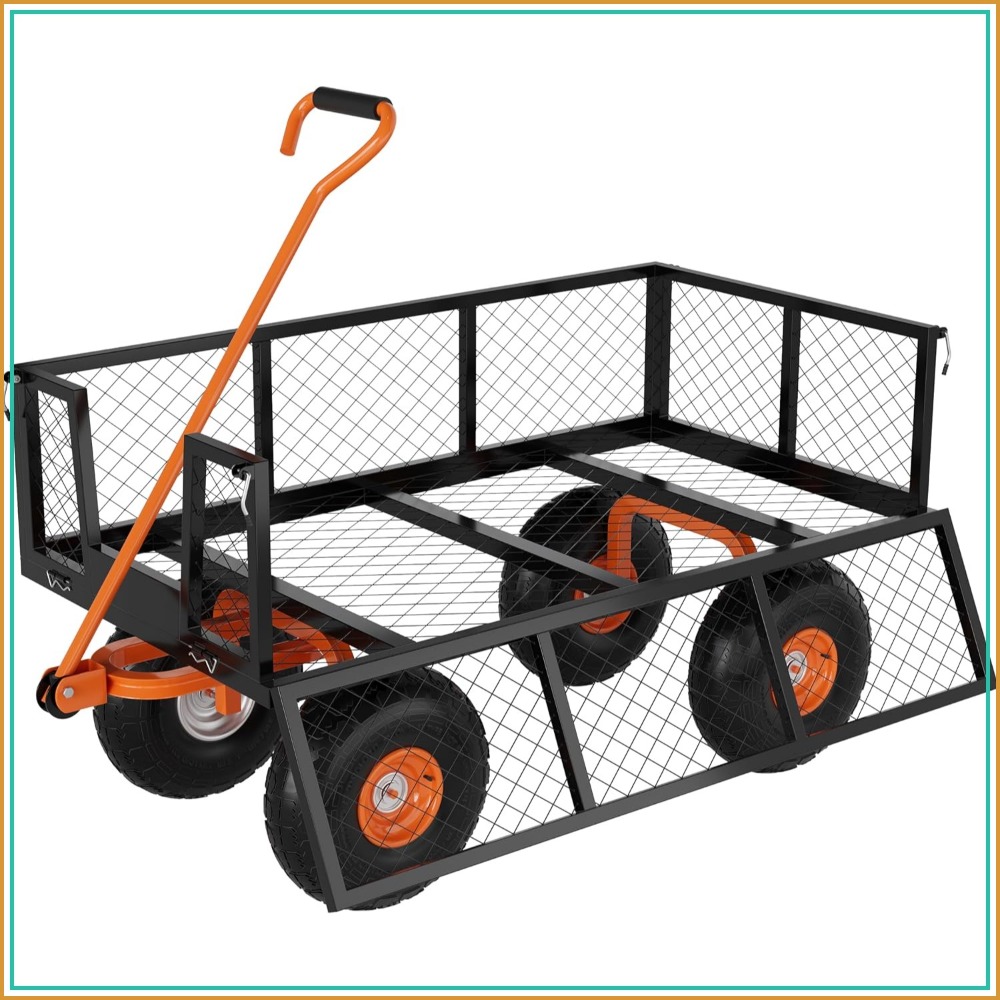 عربة حديقة فولاذية شديدة التحم - مراجعة Gardening Tools Images وسعره