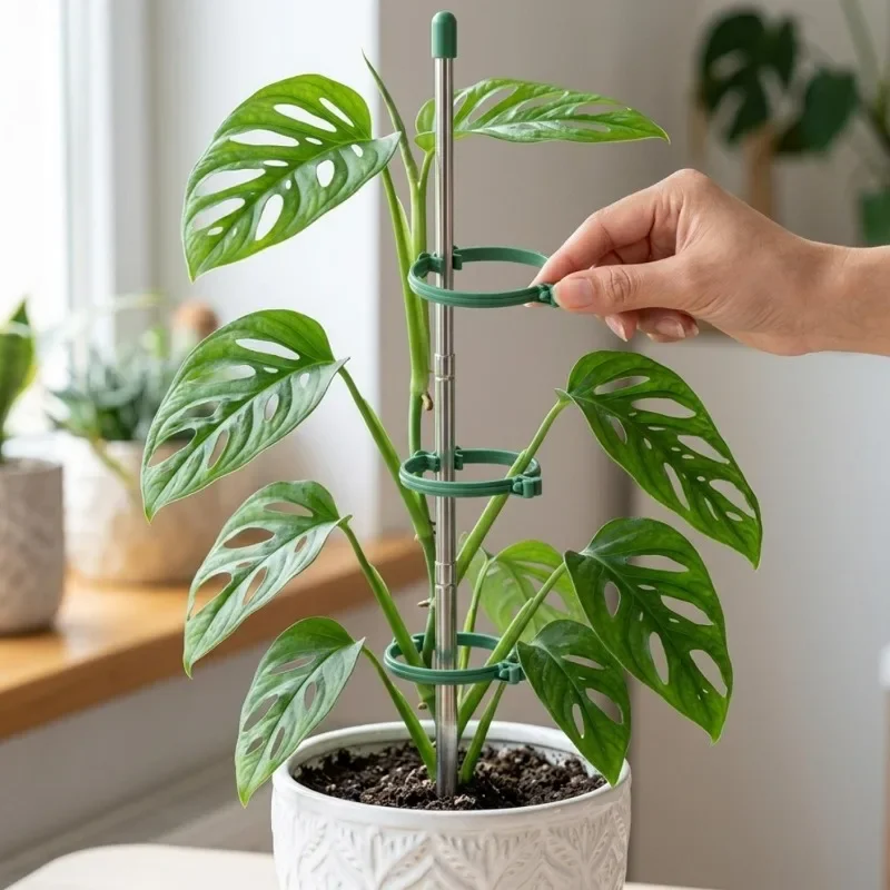 5/1 قطعة حلقة دعم نباتات قابلة - مراجعة Gardening Tools Green وسعره