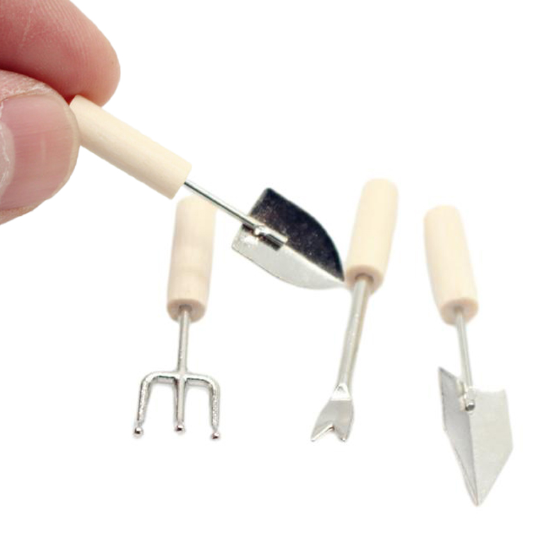 أداة حديقة مصغرة لبيت الدمية ، - مراجعة Gardening Tools China وسعره