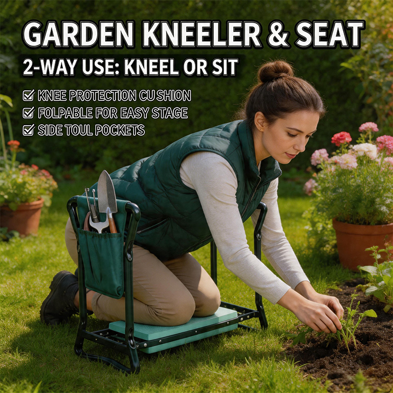 مقعد حديقة قابل للطي مع وسادة  - مراجعة Garden Kneeling Pad وسعره